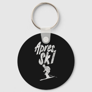Apres Ski Party Squad Crew Skiing Beer Skier Holid Keychain