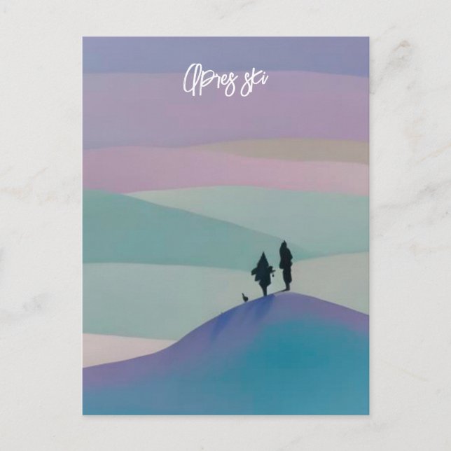 Apres ski postcard (Front)