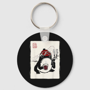 Après-ski Skier Japanese Men Women Kids Funny Skii Keychain