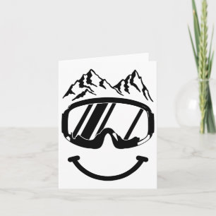 Apres Ski Snowboard Snowmobile Funny Skiing Snowmo Card