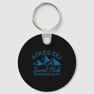 Après ski social club austrian alps apres ski keychain