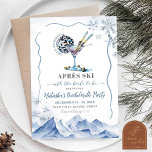 Apres Ski Weekend Itinerary Bachelorette Party Invitation<br><div class="desc">Apres Ski Weekend Itinerary Invitation,  Ski Bachelorette Weekend Bride To Be Invitation,  Blue Mountain and Martini Bachelorette Party,  Winter Snowboarding Bachelorette Party,  Lake Bachelorette Weekend Itinerary,  Apres Trip Camp Wedding Shower</div>