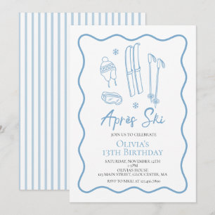 Apres Ski Winter Birthday Invitation