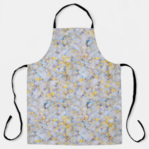 apricity glistening snowflakes apron