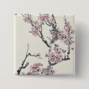 Apricot 2 Inch Square Button