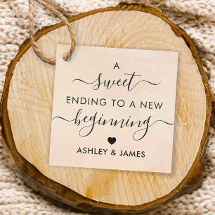Apricot A Sweet Ending to a New Beginning Gift Tag