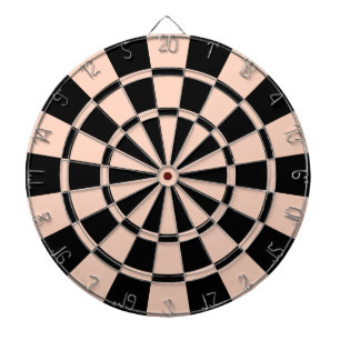Apricot And Black Dartboard