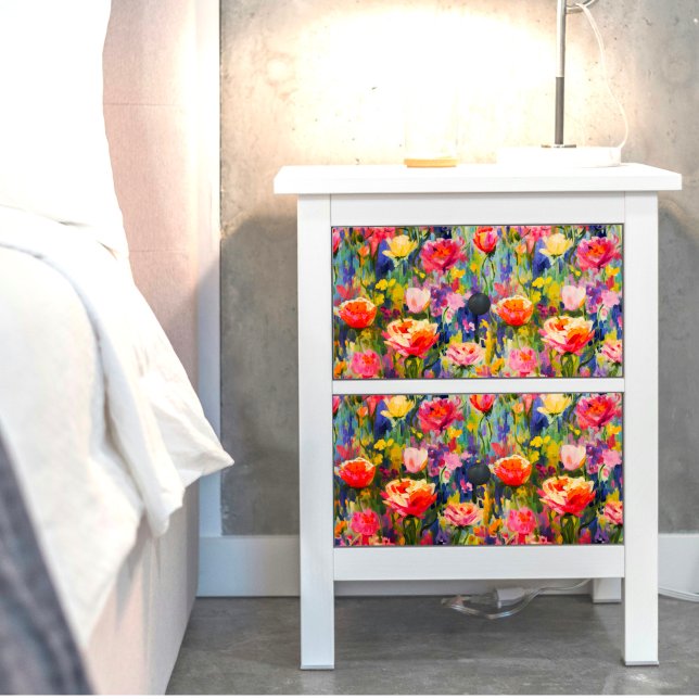 Apricot and Purple Flower Pattern Decoupage Tissue Paper (Creator Uploaded)
