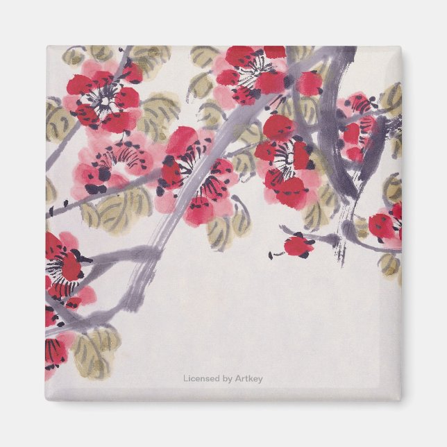 Apricot Blossoms Magnet (Front)