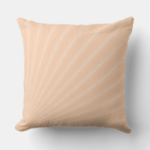 Apricot Colour Stripe Funky Pattern Throw Pillow