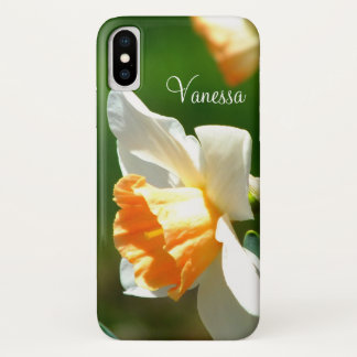 Apricot Daffodil *Personalized* iPhone X Case