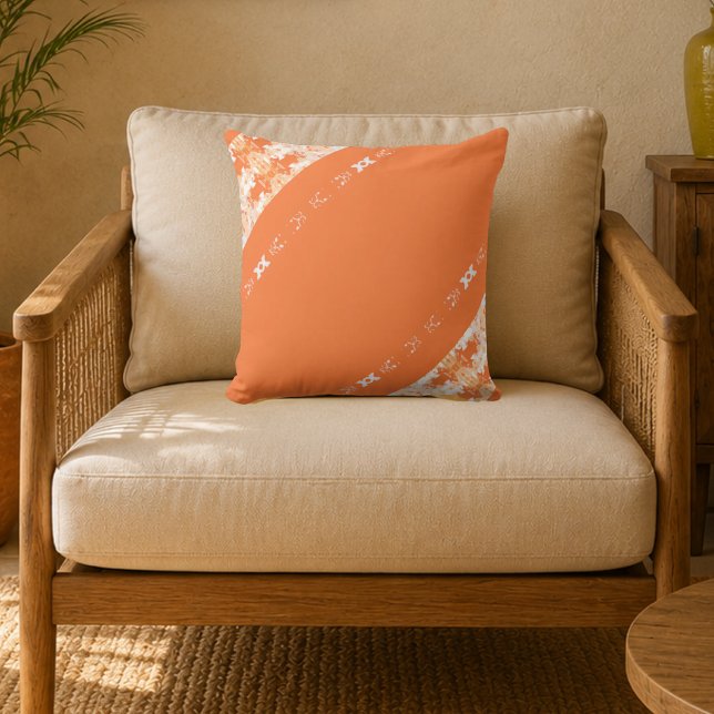Apricot Embrace Throw Pillow (Creator Uploaded)