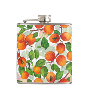 Apricot garden 3 hip flask