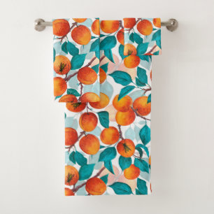 Apricot garden 4 bath towel set