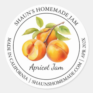 Apricot Jam étiquette moderne