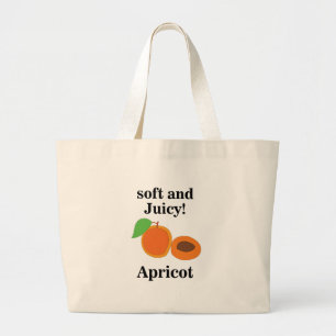 Apricot Juicy Fruit  Large Tote Bag