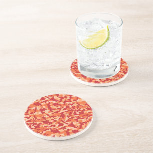 Apricot Lava Camouflage Coaster