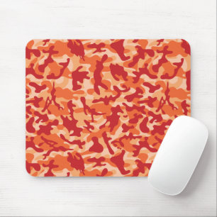 Apricot Lava Camouflage Mouse Pad