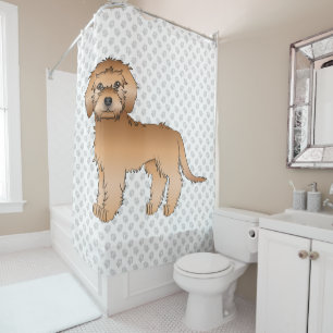 Apricot Mini Goldendoodle Cute Cartoon Dog & Paws