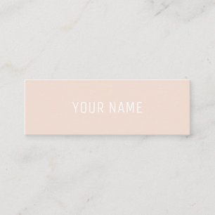 Apricot Modern Minimalist Mini Business Card