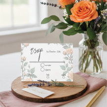 Apricot Orange Rose Wedding