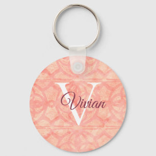 Apricot Pink Keychain