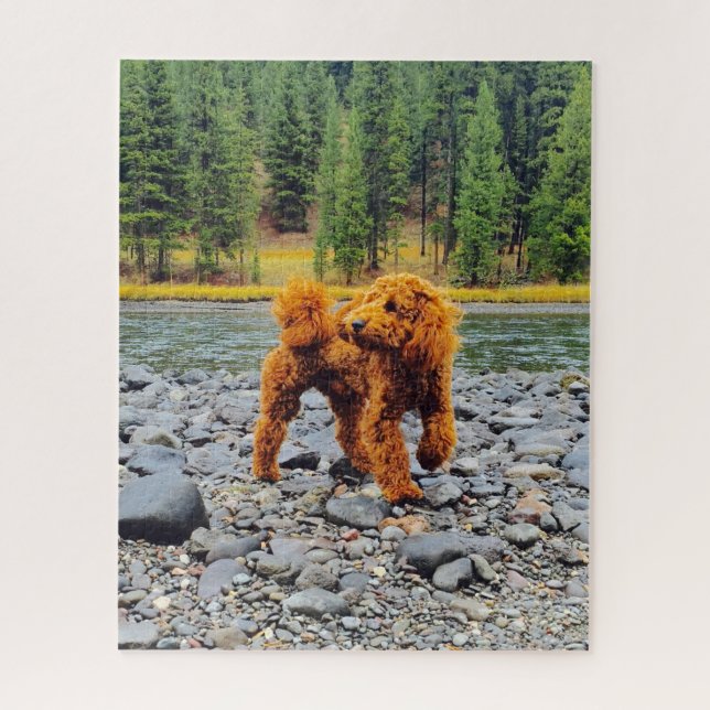 Apricot Poodle - Customizable Gift Jigsaw Puzzle (Vertical)