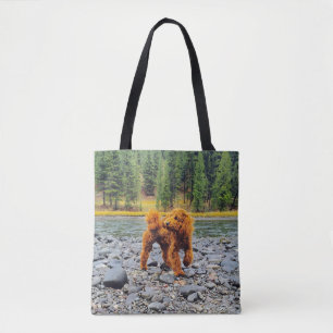 Apricot Poodle - Customizable Gift Tote Bag