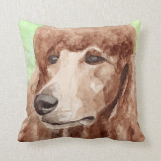 Apricot Poodle Gifts Throw Pillow