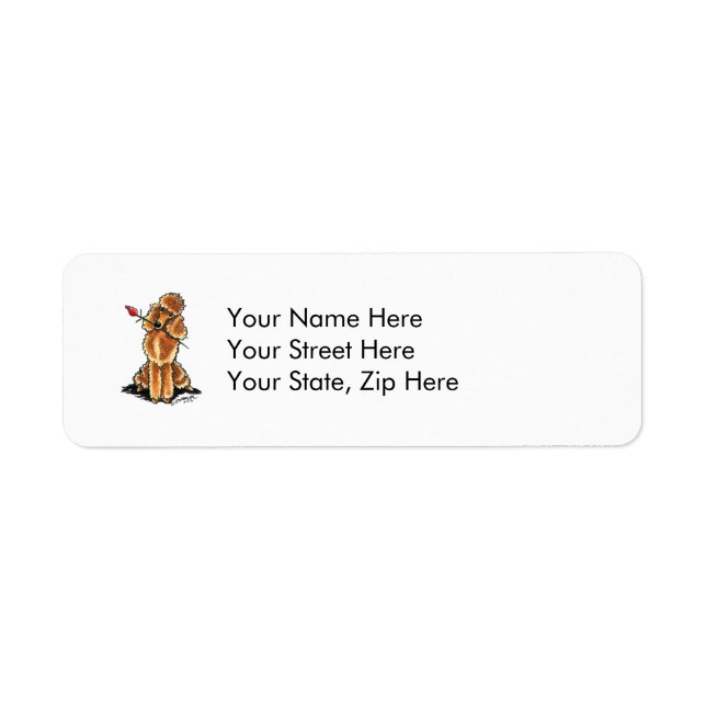 Apricot Poodle Sweetheart Valentines (Front)