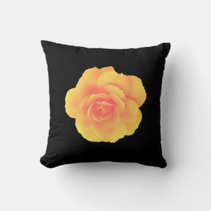 Apricot Rose Pillow