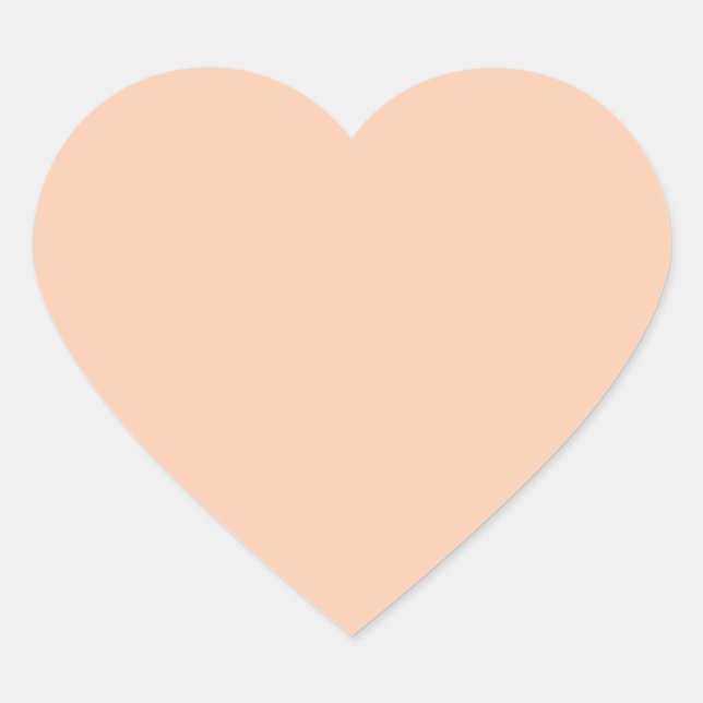  Apricot (solid colour) 	 Heart Sticker (Front)