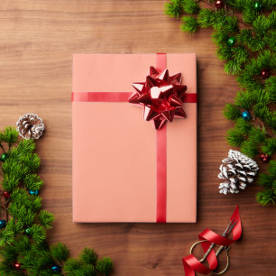 Apricot Solid Colour Modern Elegant Simple Gift Wrapping Paper