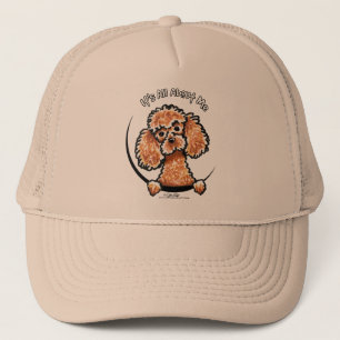 Apricot Toy Miniature Poodle IAAM Trucker Hat