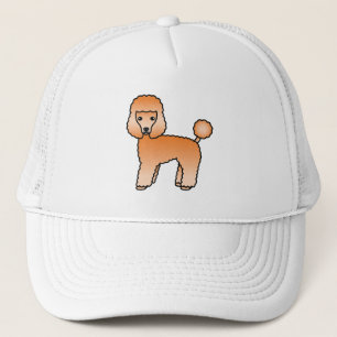 Apricot Toy Poodle Cute Cartoon Dog Trucker Hat