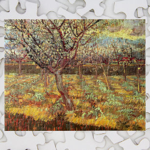 Apricot Trees in Blossom by Vincent van Gogh Jigsaw Puzzle
