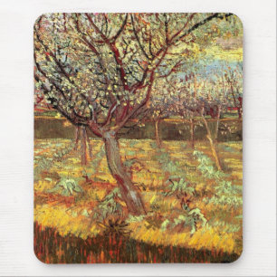 Apricot Trees in Blossom by Vincent van Gogh Mouse Pad