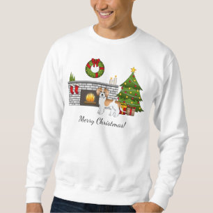 Apricot & White Mini Goldendoodle - Christmas Room Sweatshirt