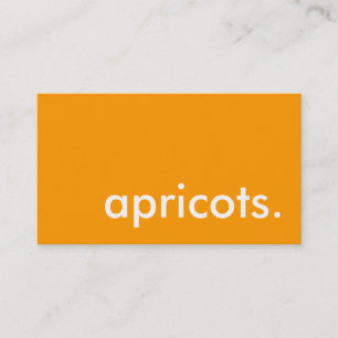 apricots. business card