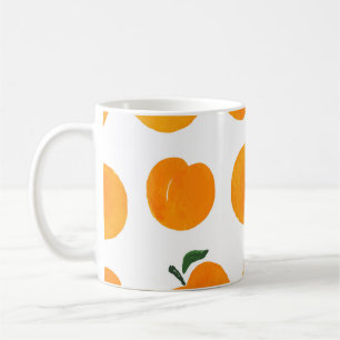 Apricots Watercolor White Background Vintage Coffee Mug