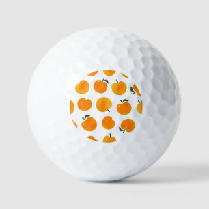 Apricots Watercolor White Background Vintage Golf Balls