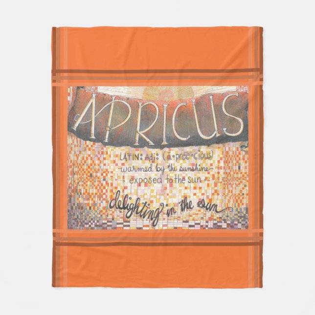 Apricus Fleece Blanket (Front)