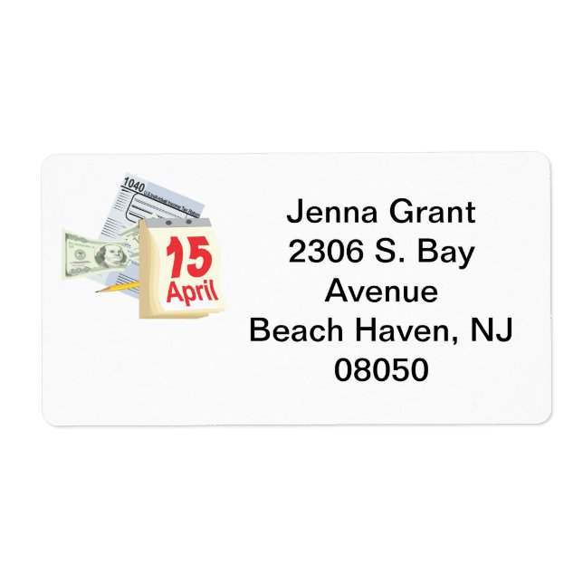 April 15 - label (Front)