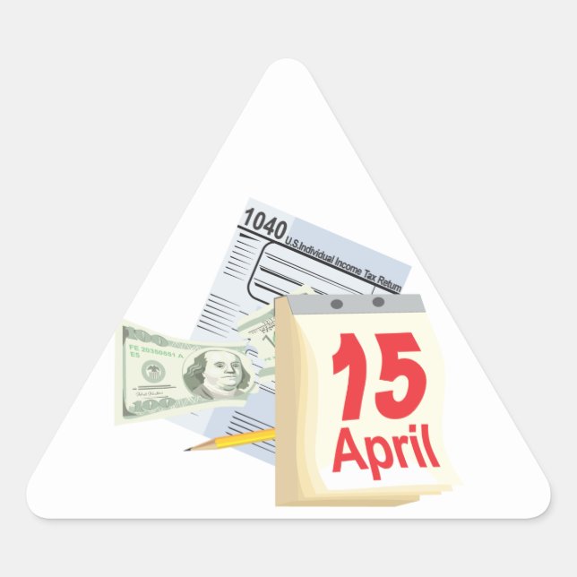 April 15 - triangle sticker (Front)