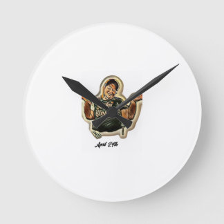 April 24th  round clock