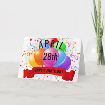 April 28th Birthday