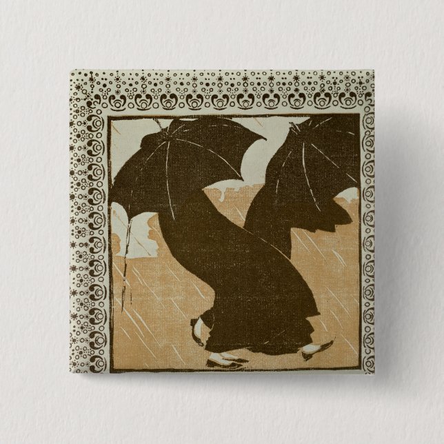 April 2 Inch Square Button (Front)