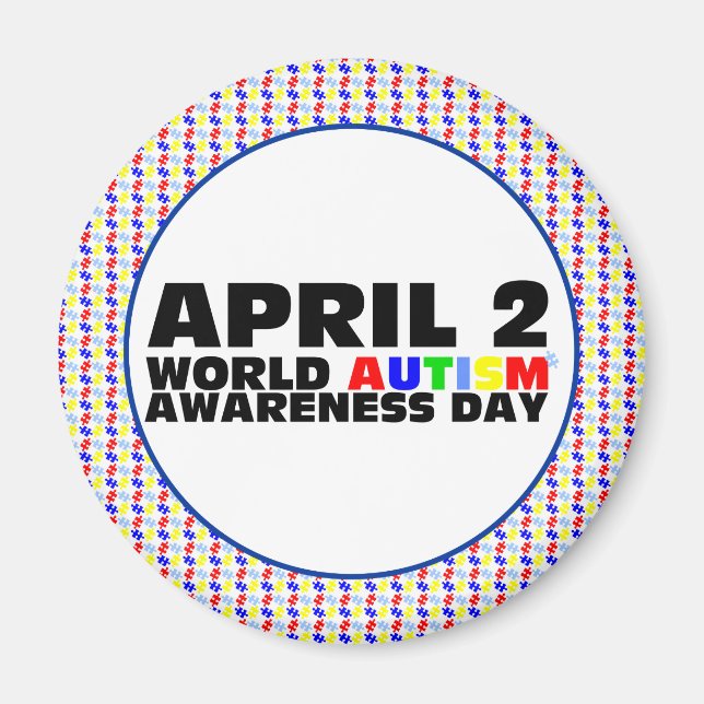April 2, World Autism Awareness Day Magnet (Front)