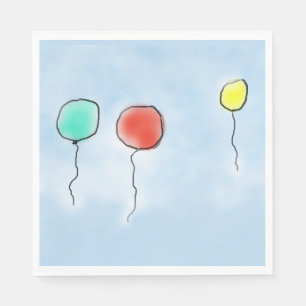April Balloons  Napkin