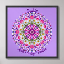 April Birth Flower Personalized Quote Kids Nursery